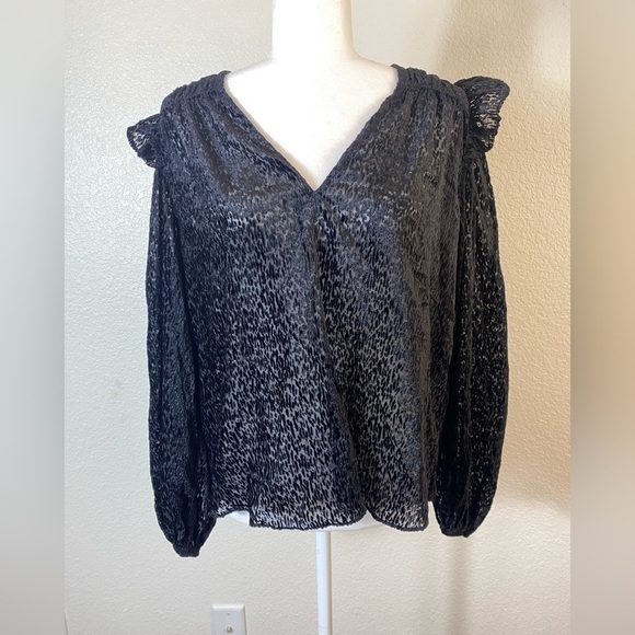 Tanya Taylor Lucy Devore Pullover Top sz M - Picture 4 of 10